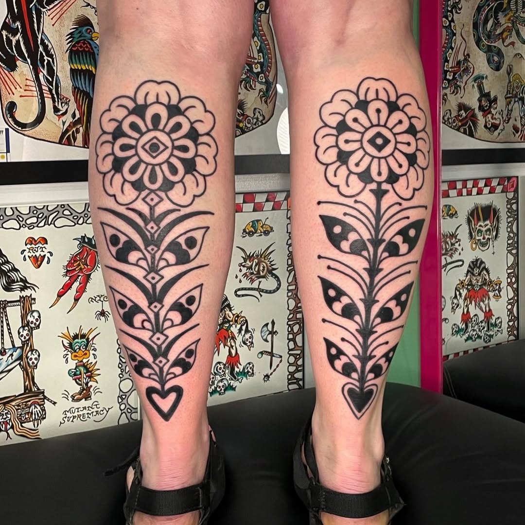 Tattoo by @cosmic___karma โ blackwork, ornamental