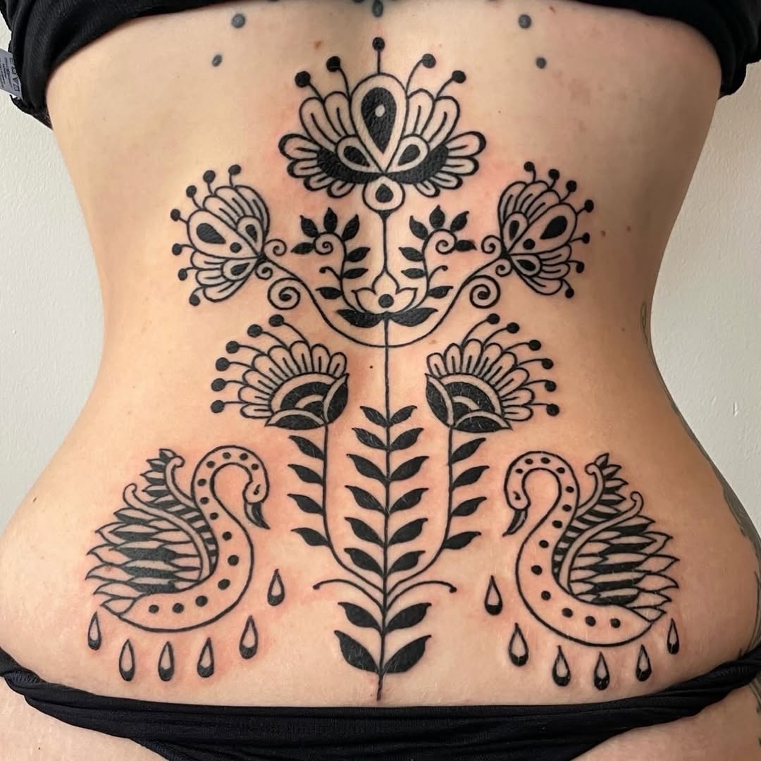 Tattoo by @cosmic___karma โ blackwork, ornamental