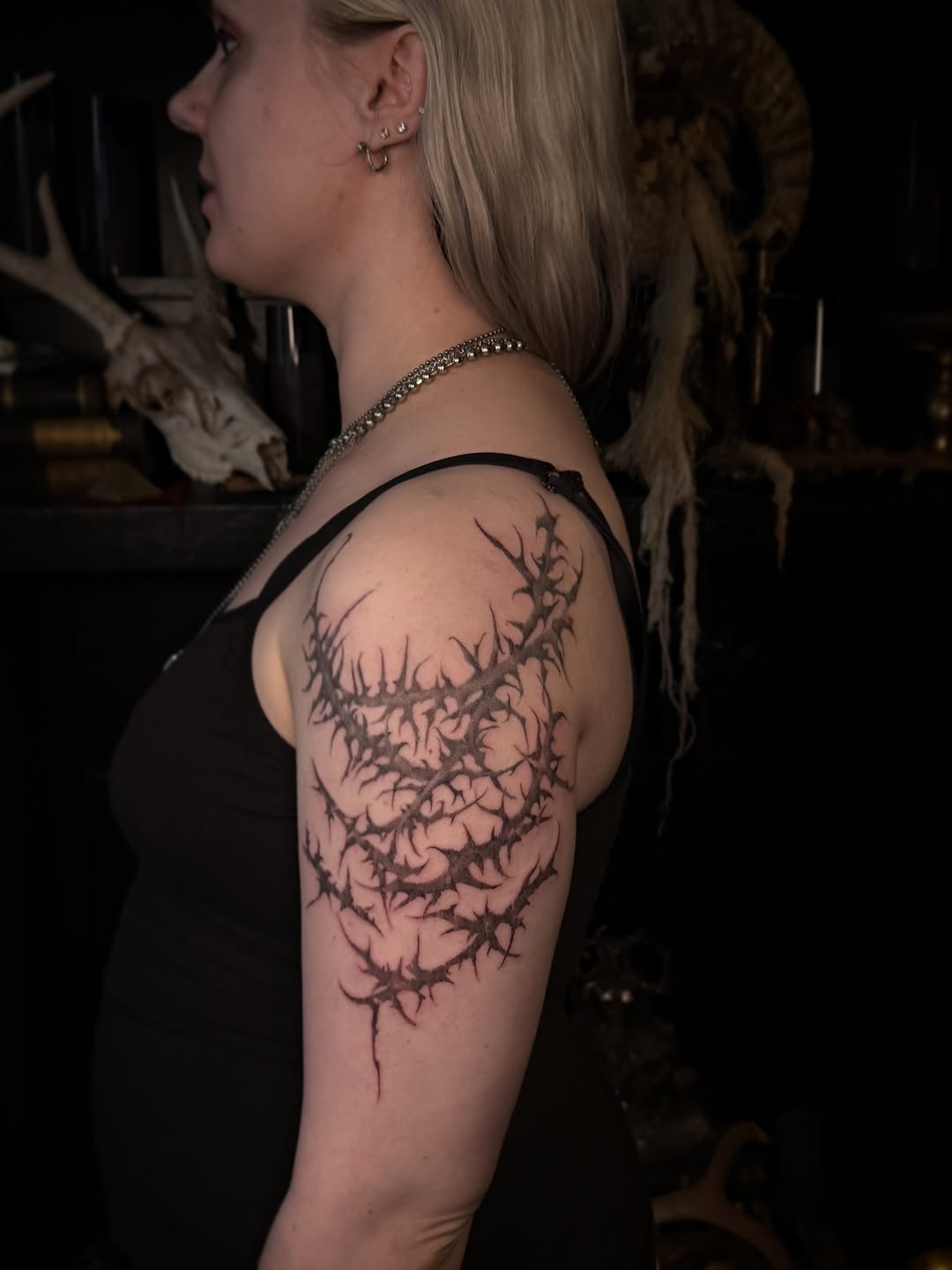 Tattoo by @jdraven β blackwork