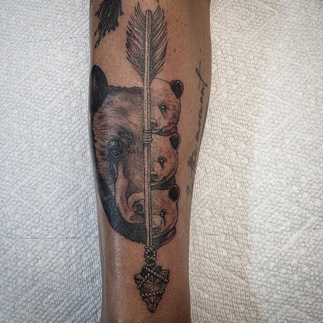 Tattoo by @shannongatesart — realism, black_and_grey