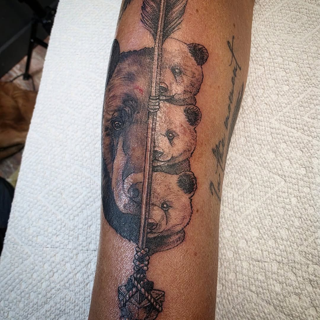 Tattoo by @shannongatesart — realism, black_and_grey