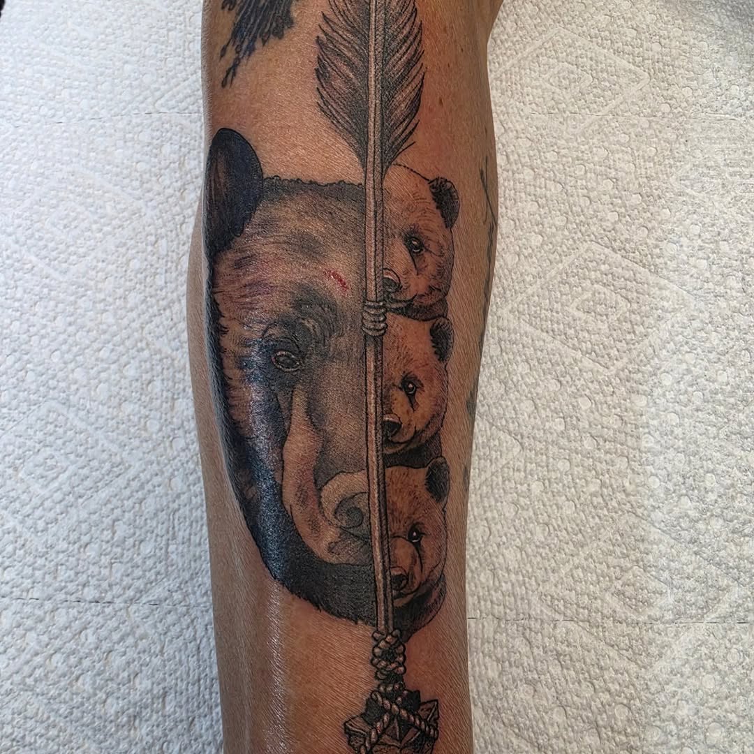Tattoo by @shannongatesart — realism, black_and_grey