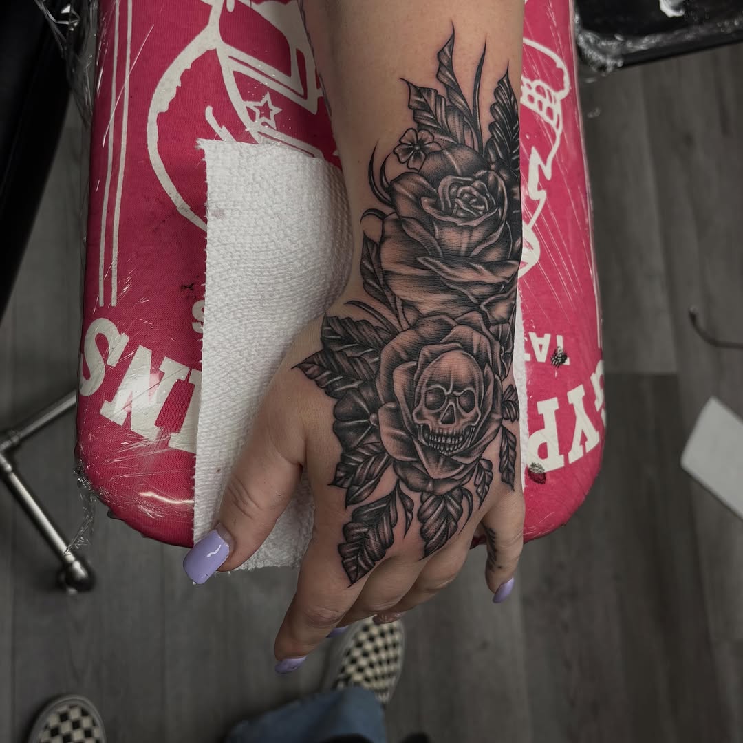 Tattoo by @goldenboysink — black_and_grey, realism