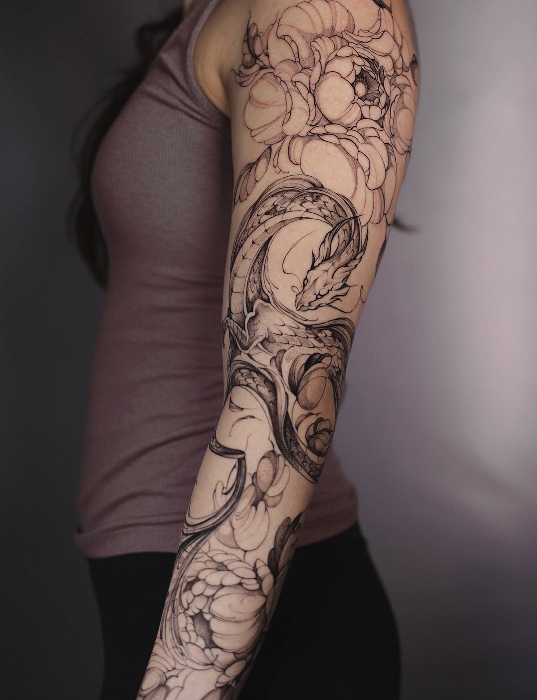Tattoo by @katuvetattoo β illustrative, black_and_grey