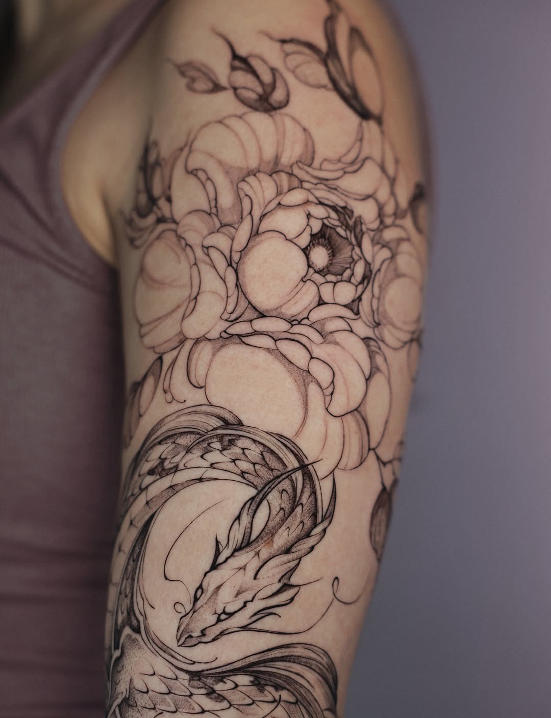 Tattoo by @katuvetattoo β illustrative, black_and_grey