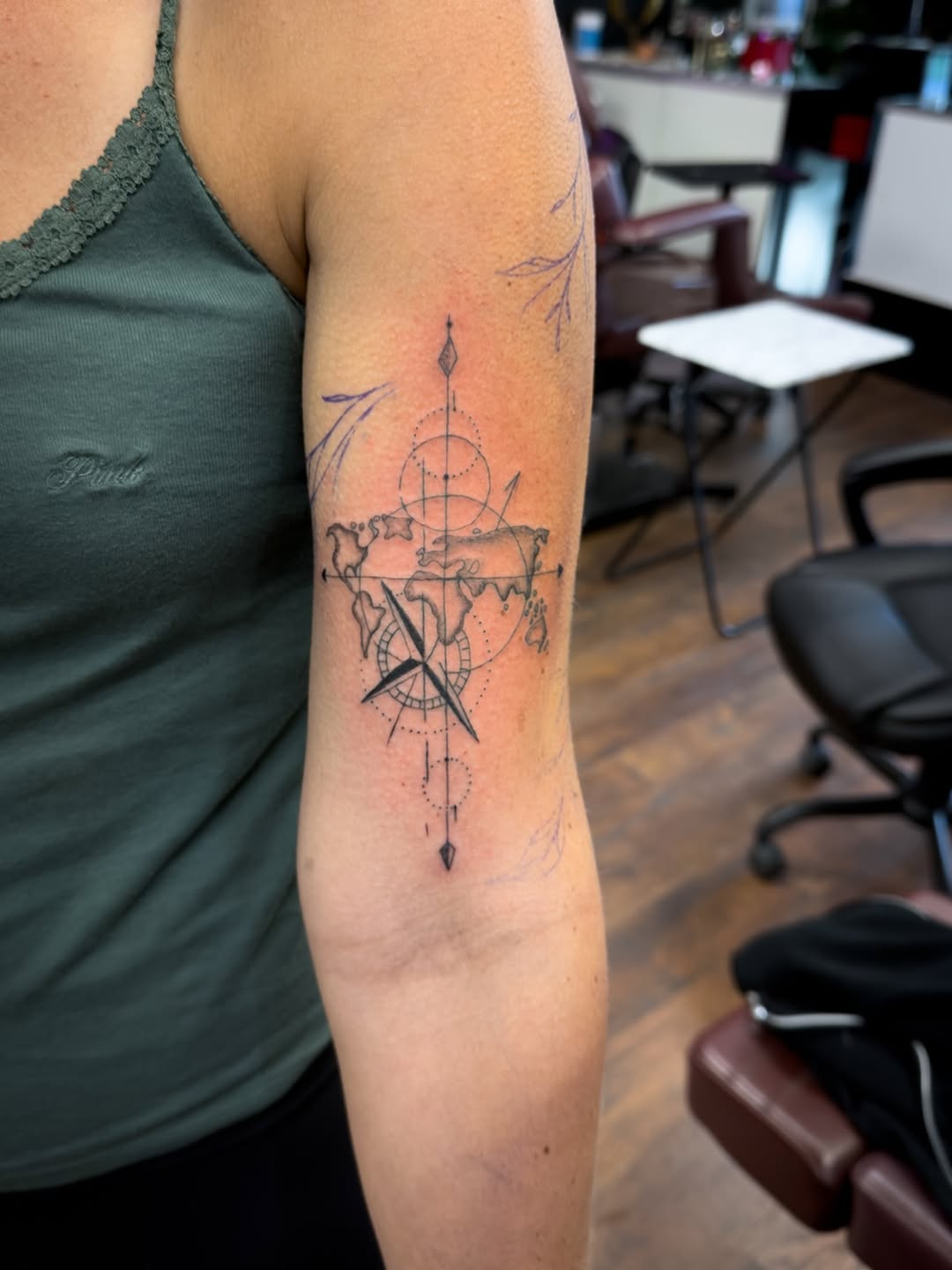 Tattoo by @saigeartwork — geometric, fine_line