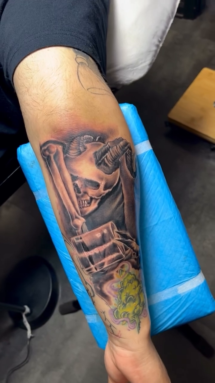 Tattoo by @tattoos_by_yulia — realism, black_and_grey