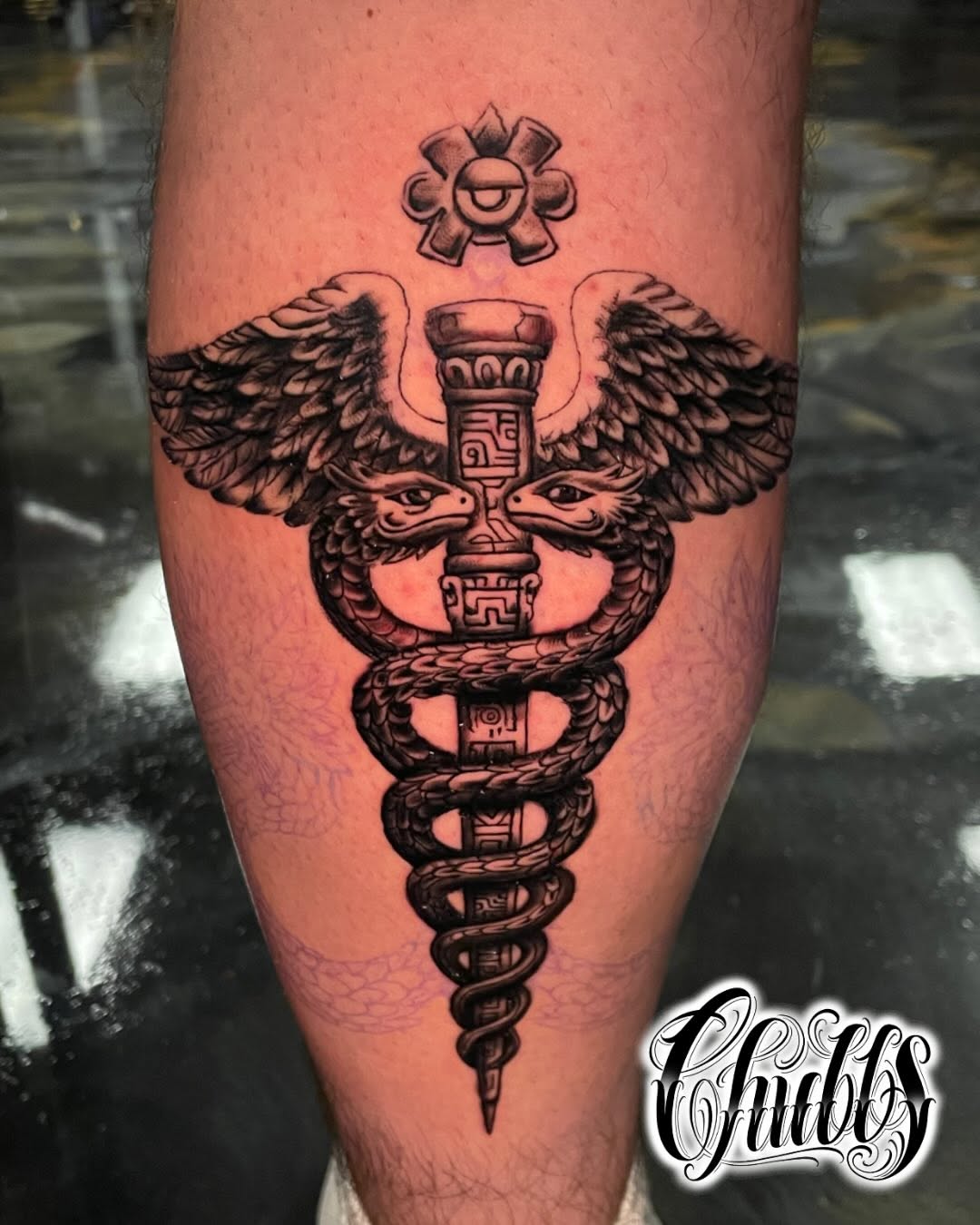 Tattoo by @tatsbychubbs — black_and_grey