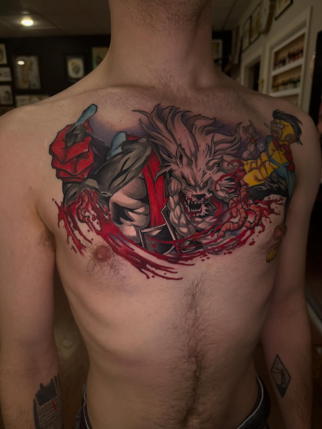 Tattoo by @aaronbtattoo — anime, trash_polka
