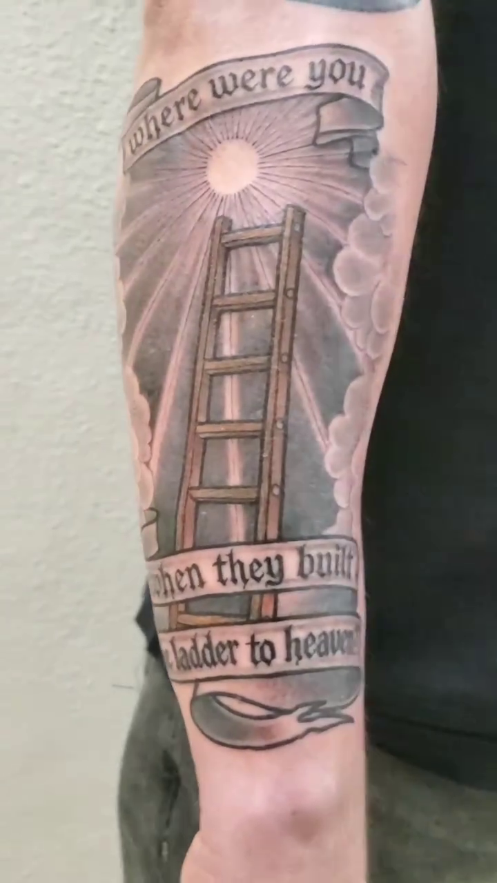 Tattoo by @rexroxwell — black_and_grey, lettering_script
