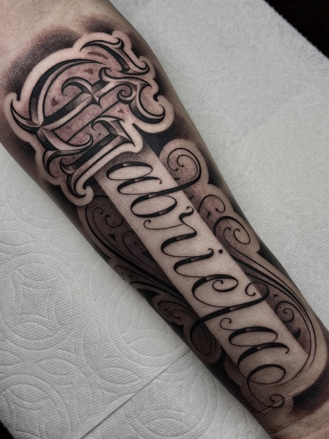 Tattoo by @marcusmartineztattoo β lettering_script, chicano