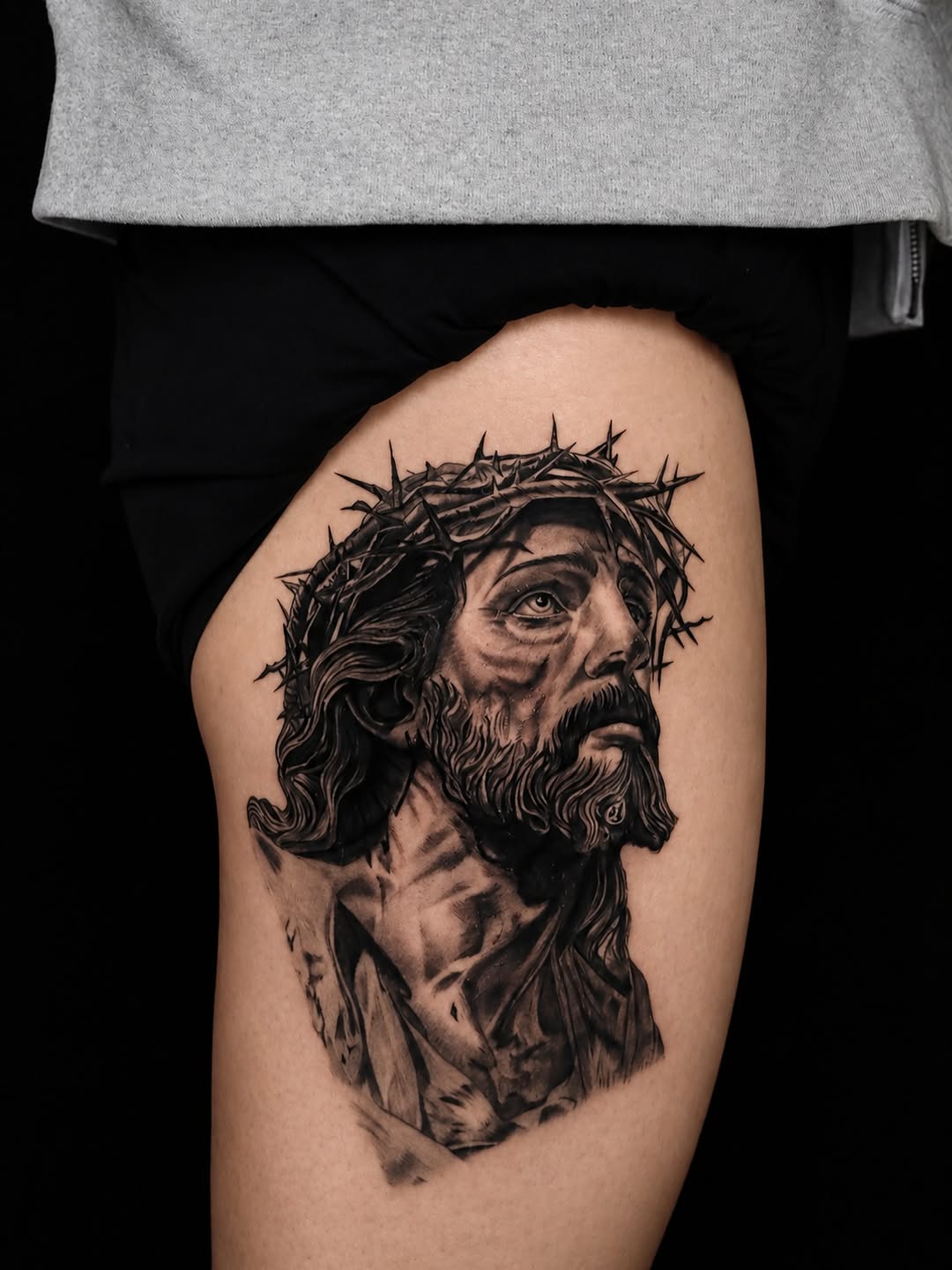 Tattoo by @id_tt_ — realism, black_and_grey