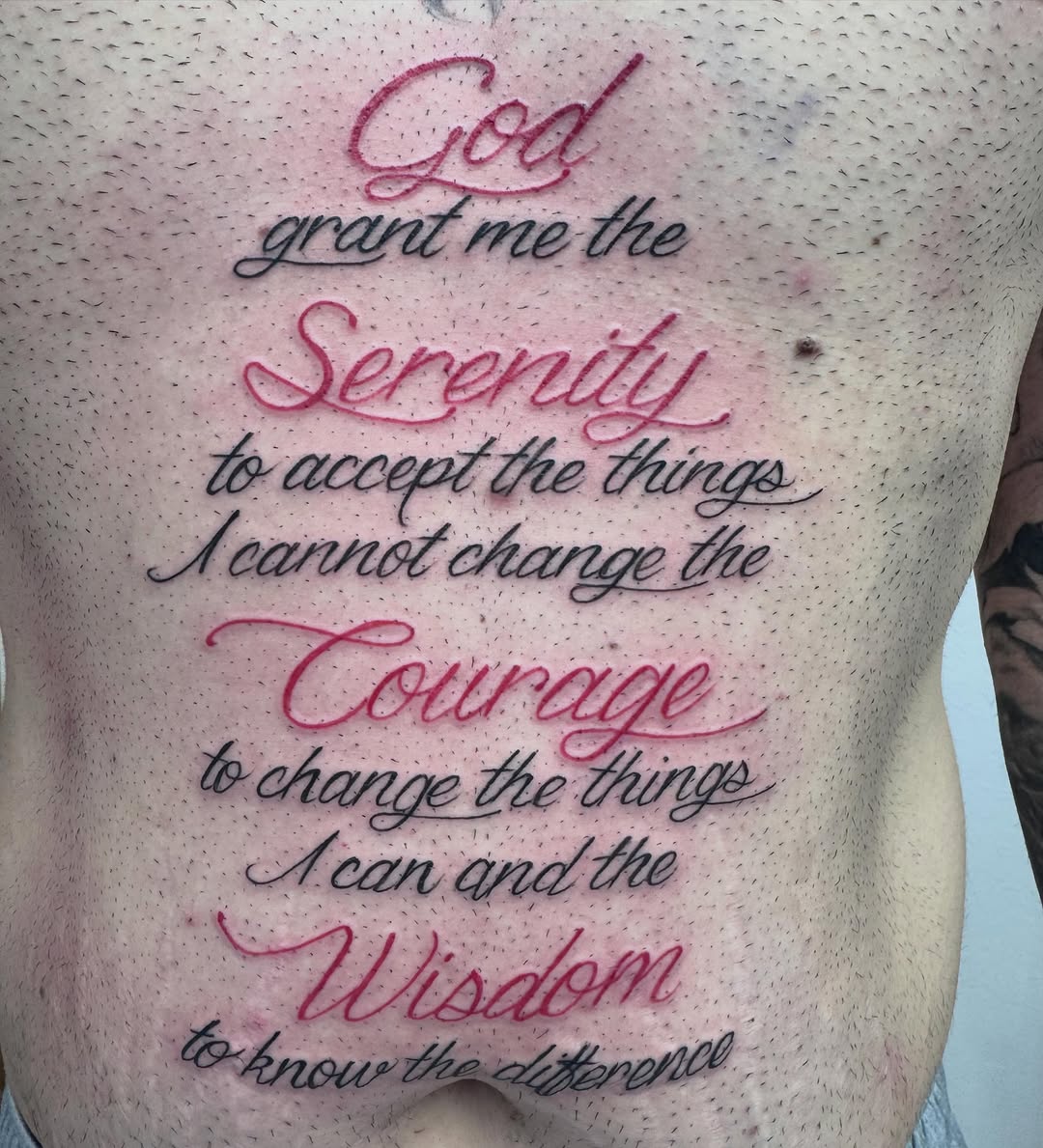 Tattoo by @markgalvan — lettering_script, fine_line