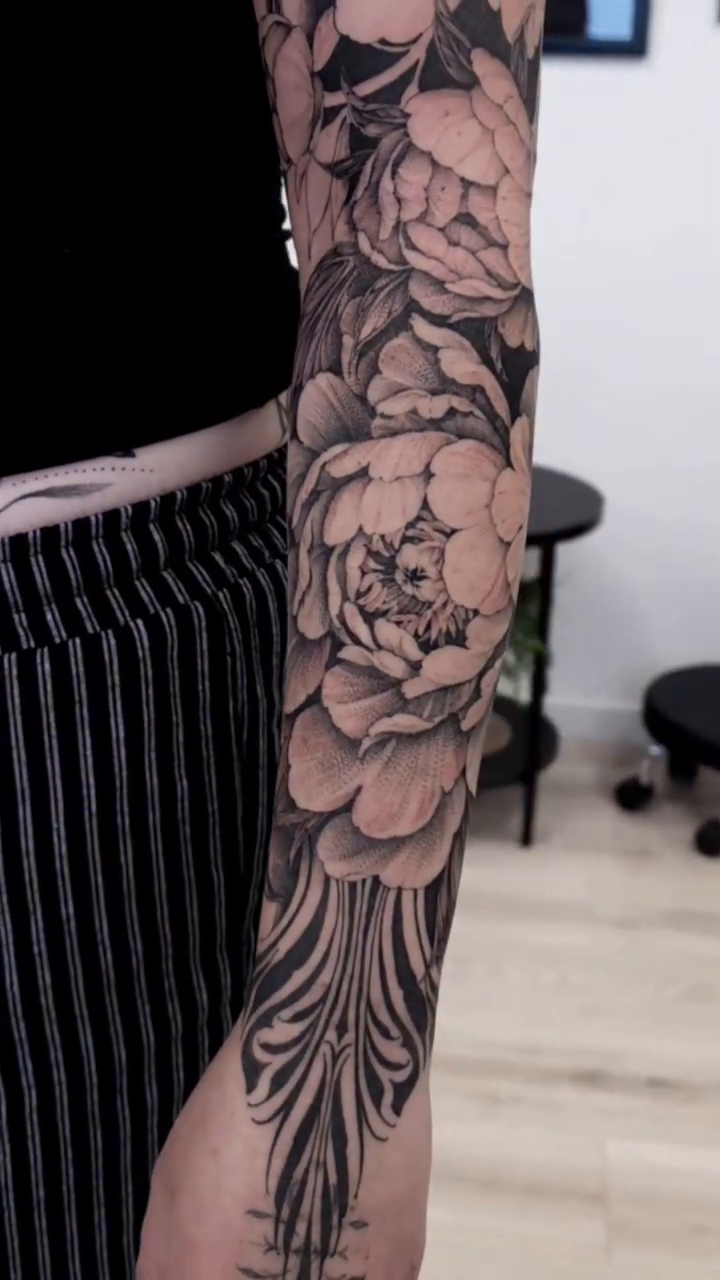 Tattoo by @jordanallredart — japanese_irezumi, black_and_grey