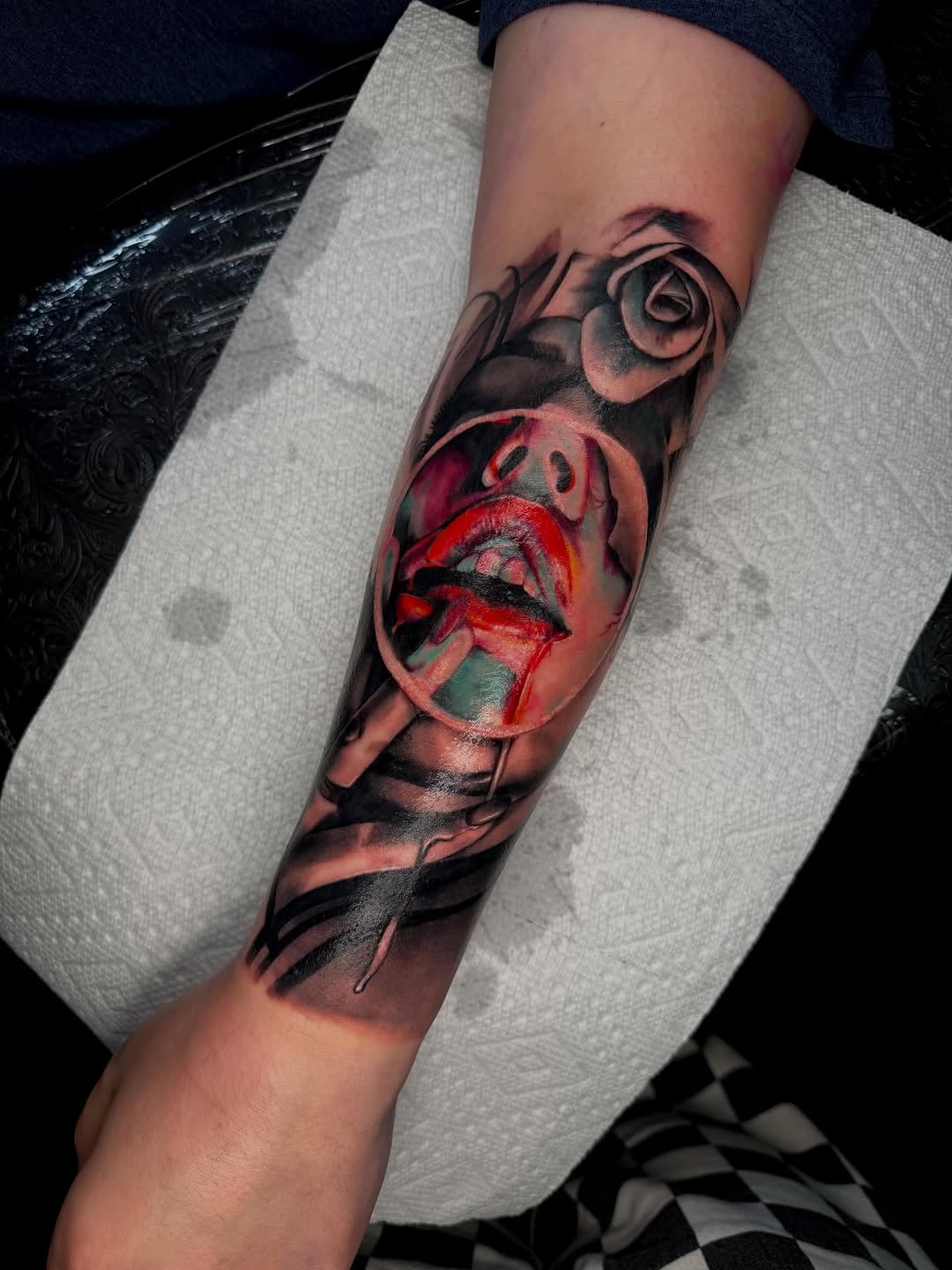 Tattoo by @whip_spurstattoo — realism, trash_polka
