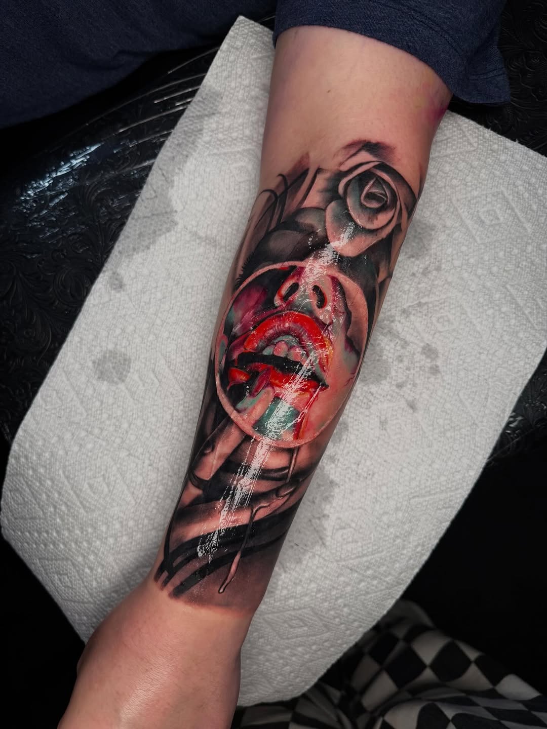Tattoo by @whip_spurstattoo — realism, trash_polka