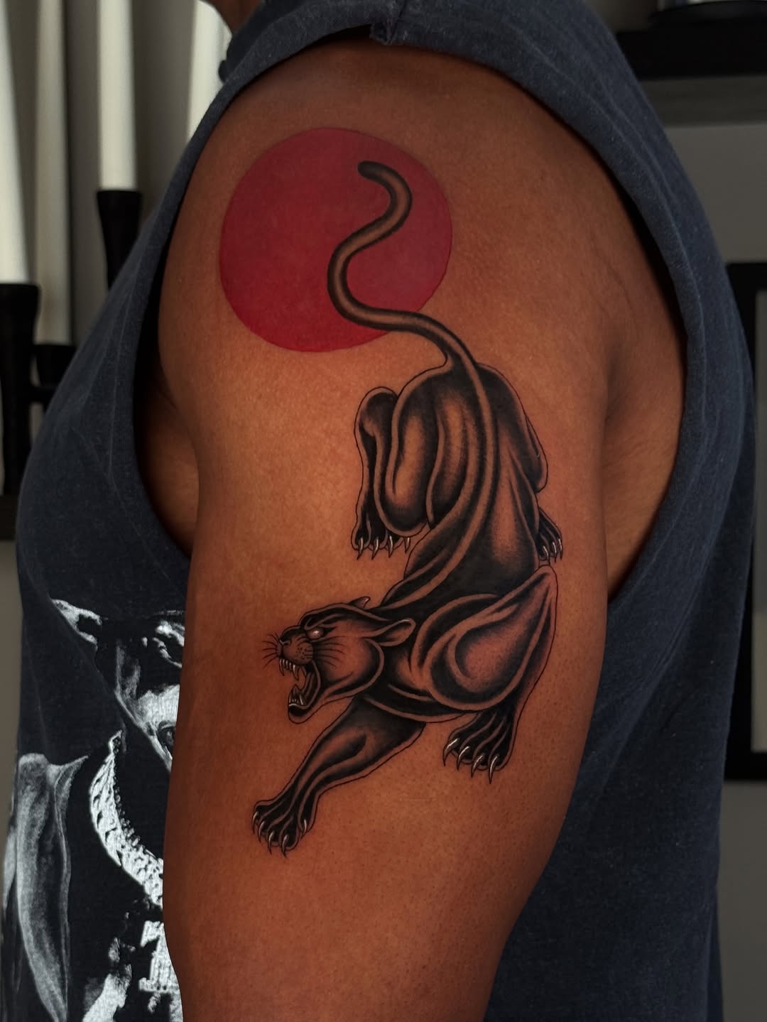 Tattoo by @hibakhantattoos — blackwork