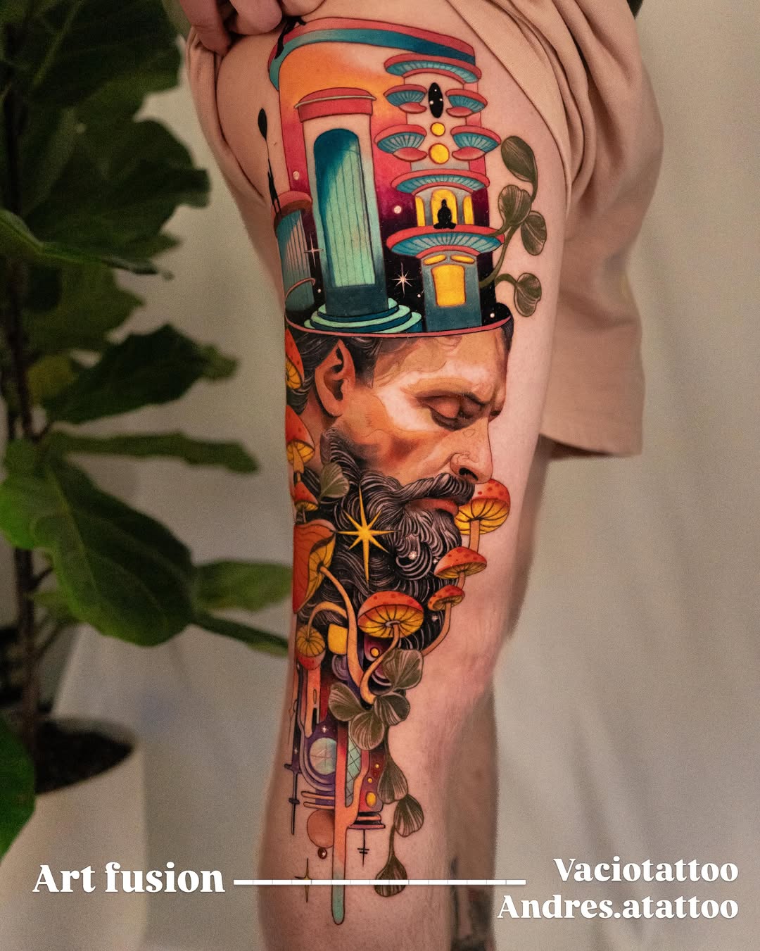 Tattoo by @andres.atattoos โ surrealism