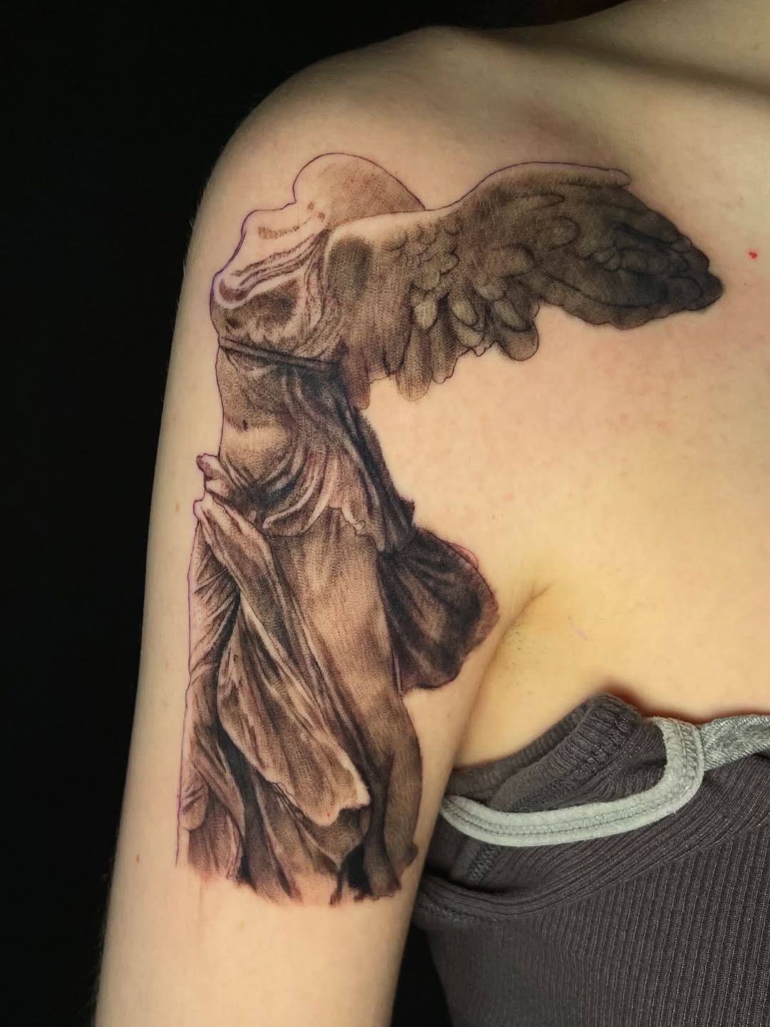 Tattoo by @softnddirty — realism, black_and_grey