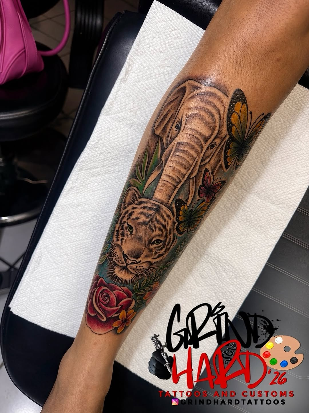 Tattoo by @grindhard_tattoos — realism, illustrative