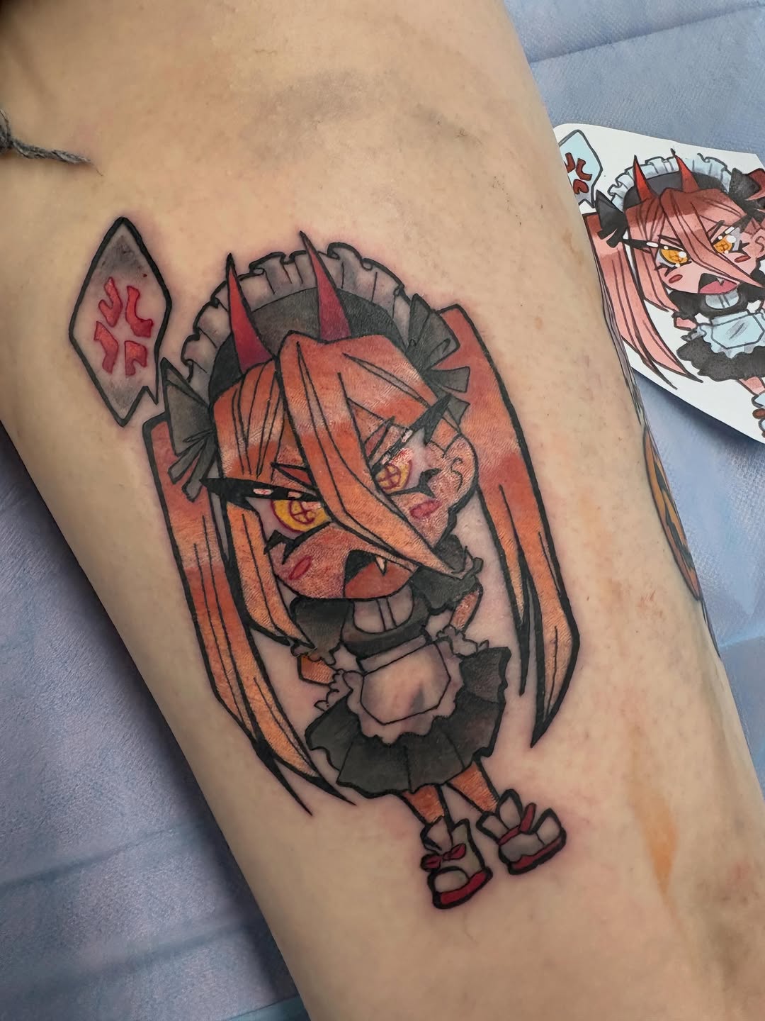 Tattoo by @gabbygoodarts — anime, illustrative
