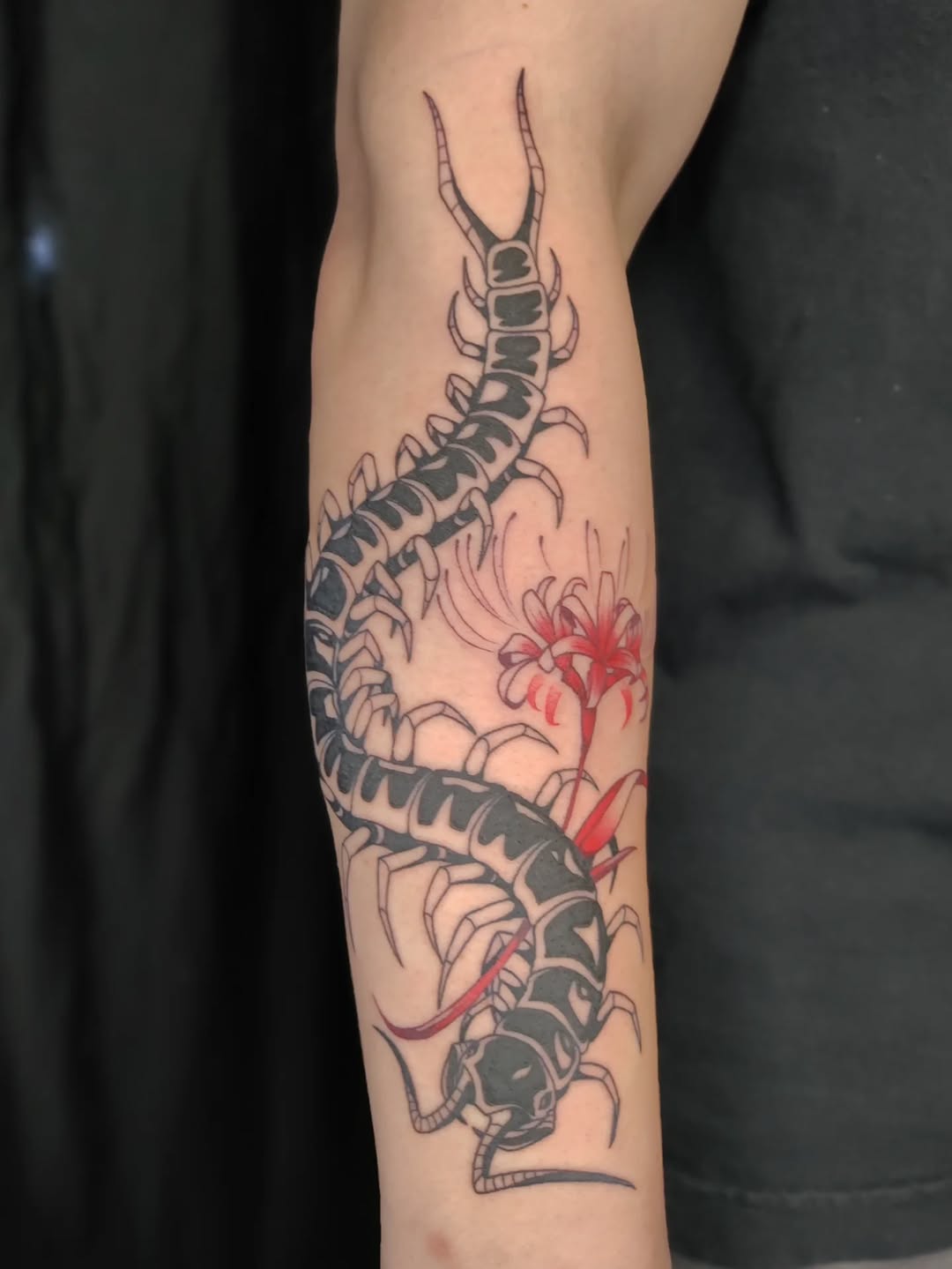 Tattoo by @harvest_moon_tattoos — blackwork, japanese_irezumi