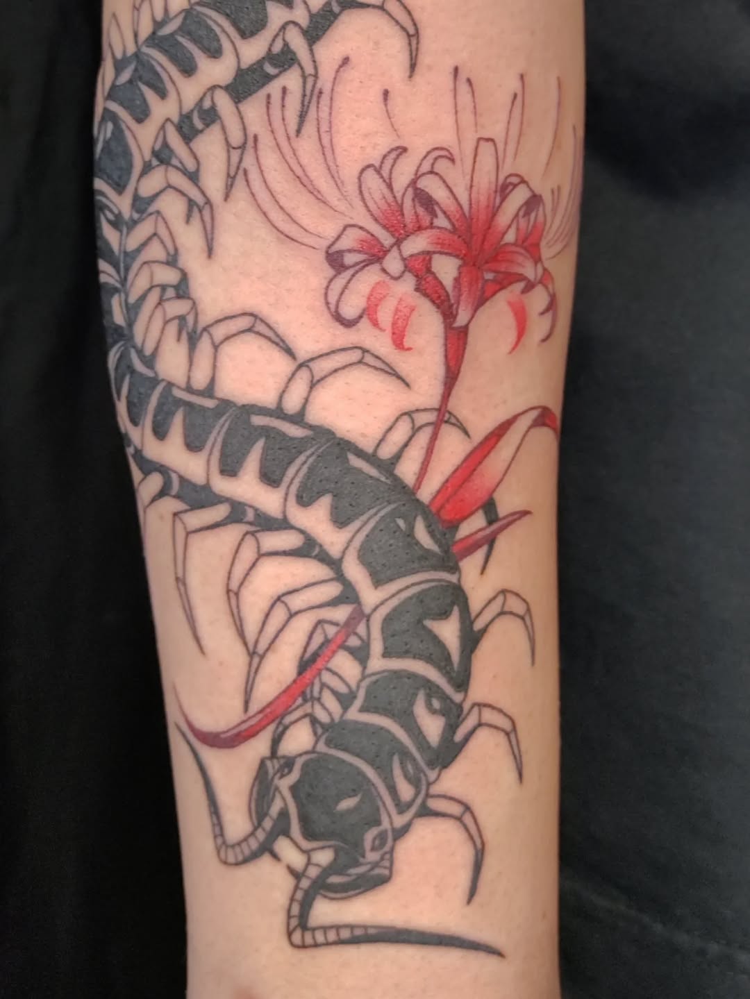 Tattoo by @harvest_moon_tattoos — japanese_irezumi, black_and_grey