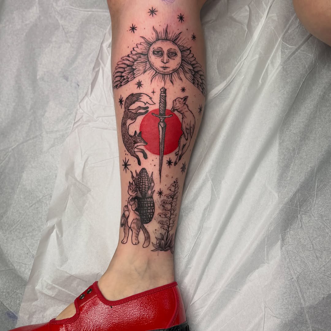 Tattoo by @mvillarreal.ink β illustrative, blackwork