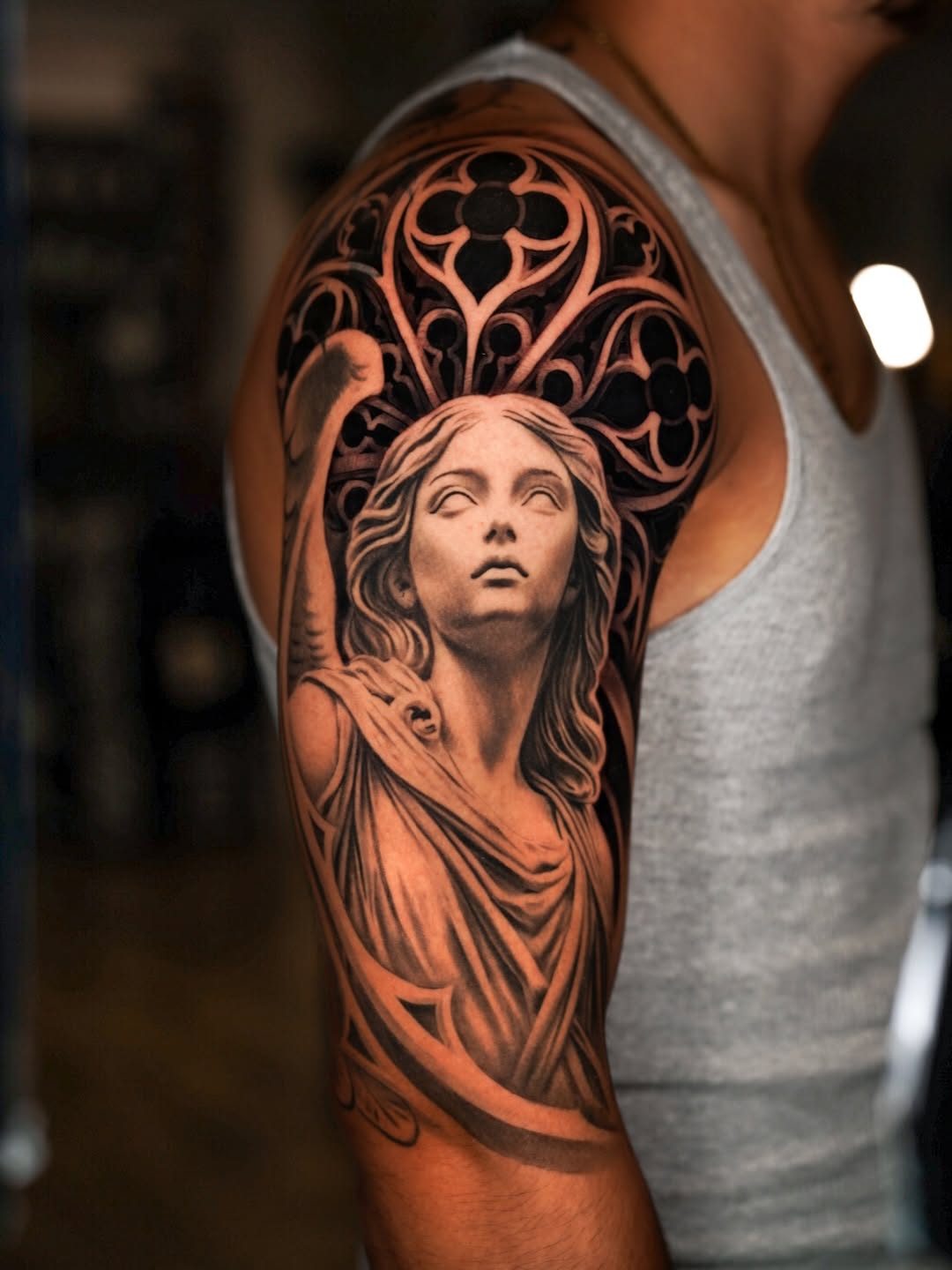 Tattoo by @coleworldtattoo — black_and_grey, realism