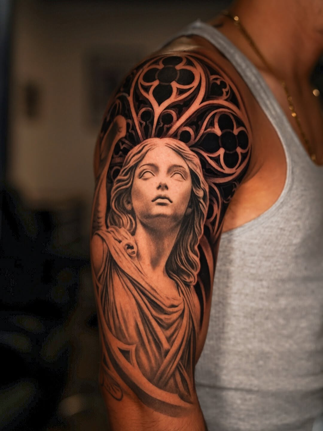 Tattoo by @coleworldtattoo — realism, black_and_grey