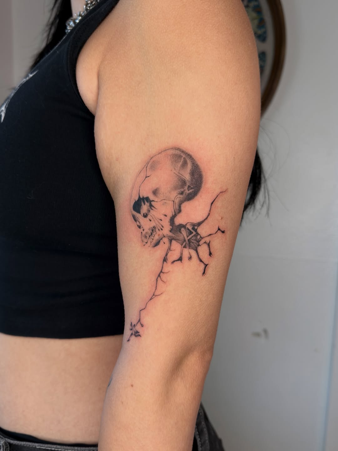Tattoo by @chaotictattoo — black_and_grey, illustrative