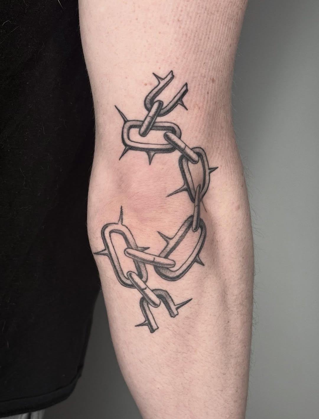 Tattoo by @eric_axle — black_and_grey, chicano