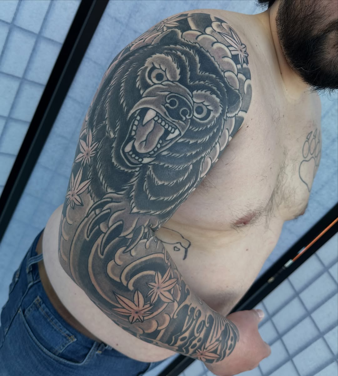 Tattoo by @danielskilltattoo — japanese_irezumi, black_and_grey