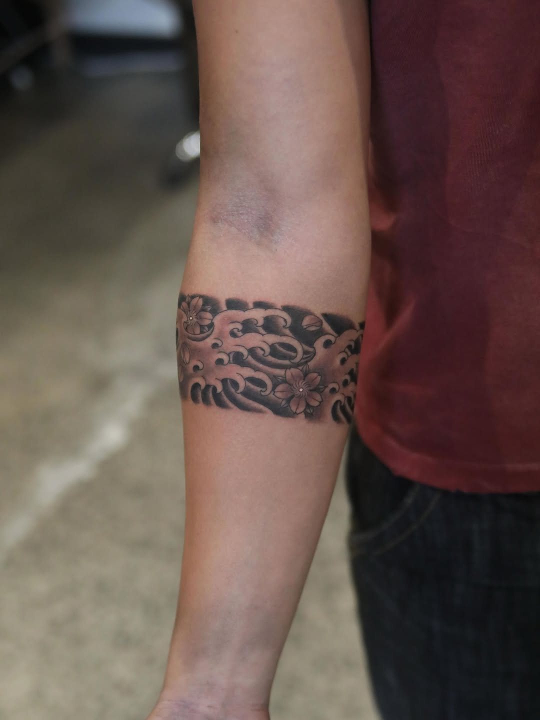 Tattoo by @hunter.schuon.tattoo — japanese_irezumi, black_and_grey