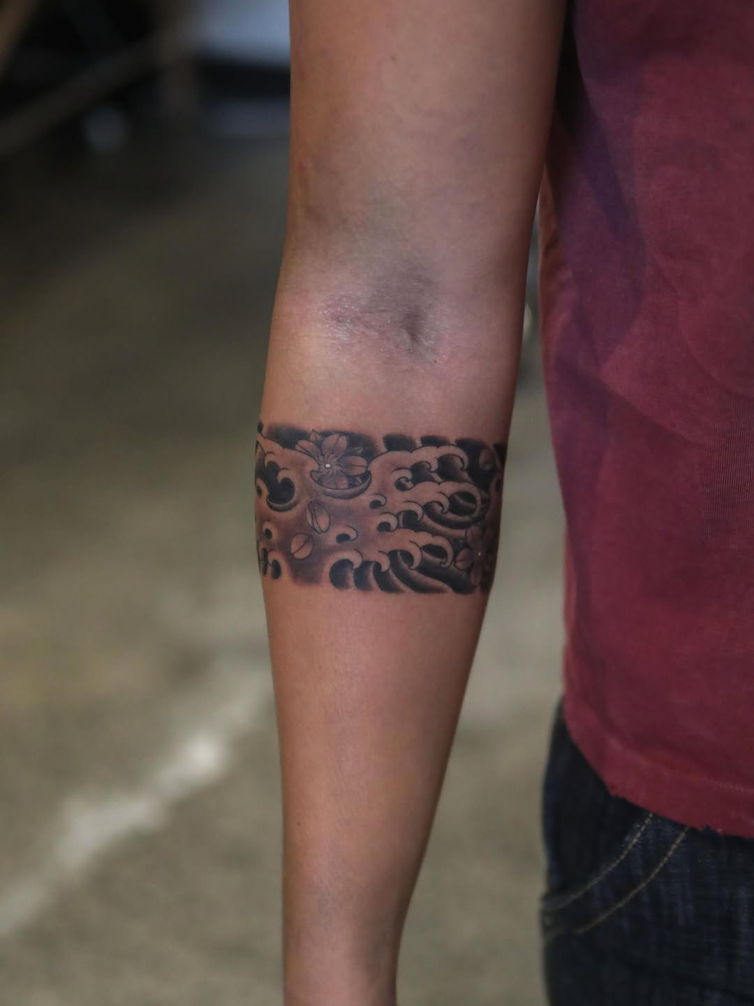 Tattoo by @hunter.schuon.tattoo — japanese_irezumi, black_and_grey