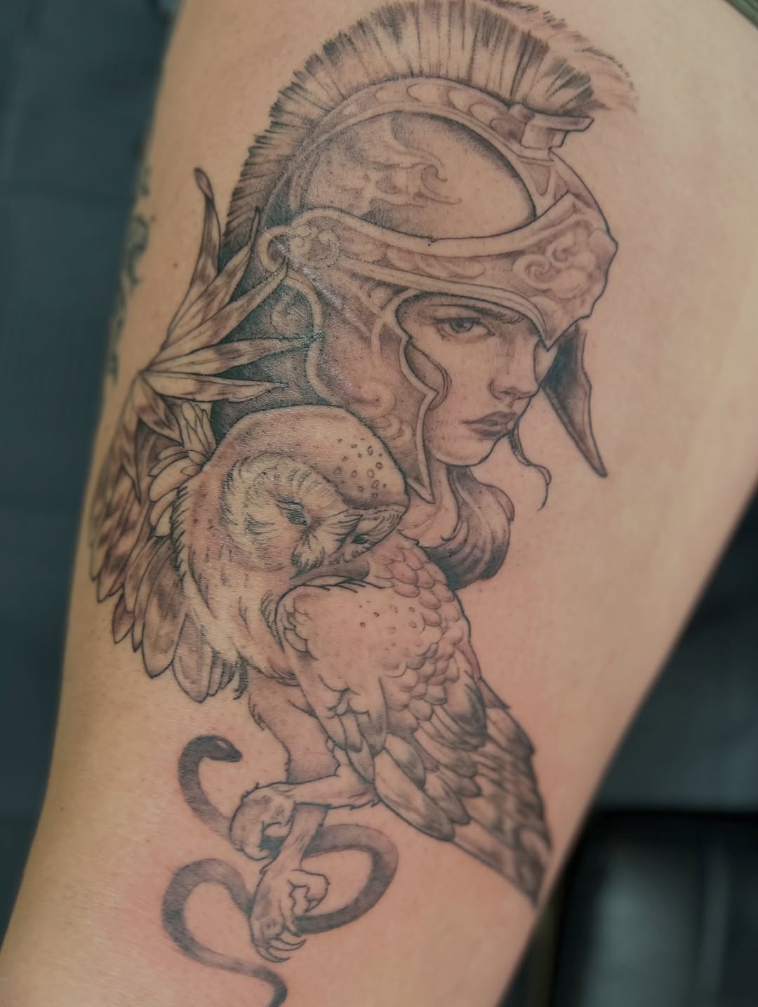 Tattoo by @hvley.ink — realism, black_and_grey