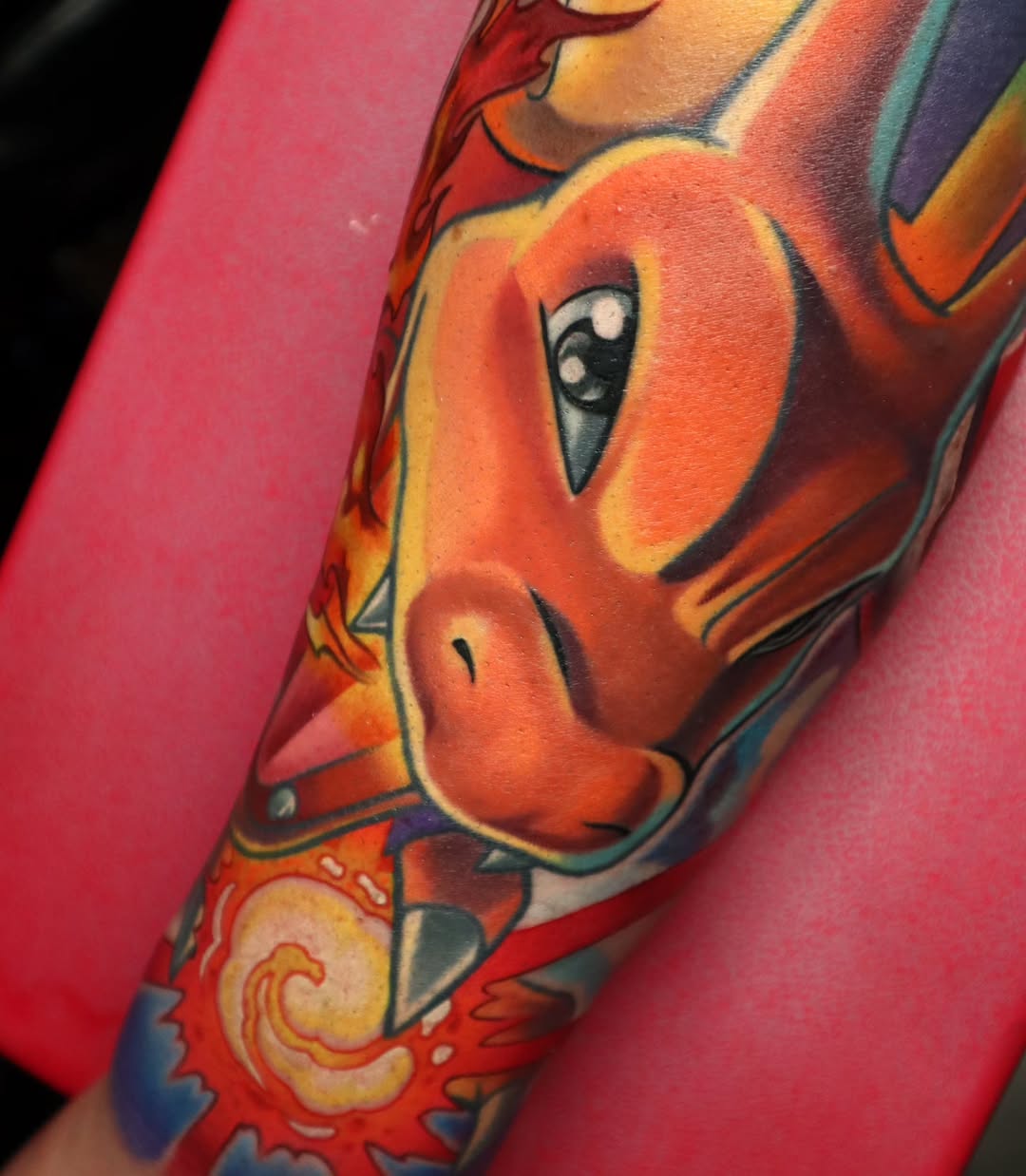 Tattoo by @jojo.mojo.tattoos — new_school, anime