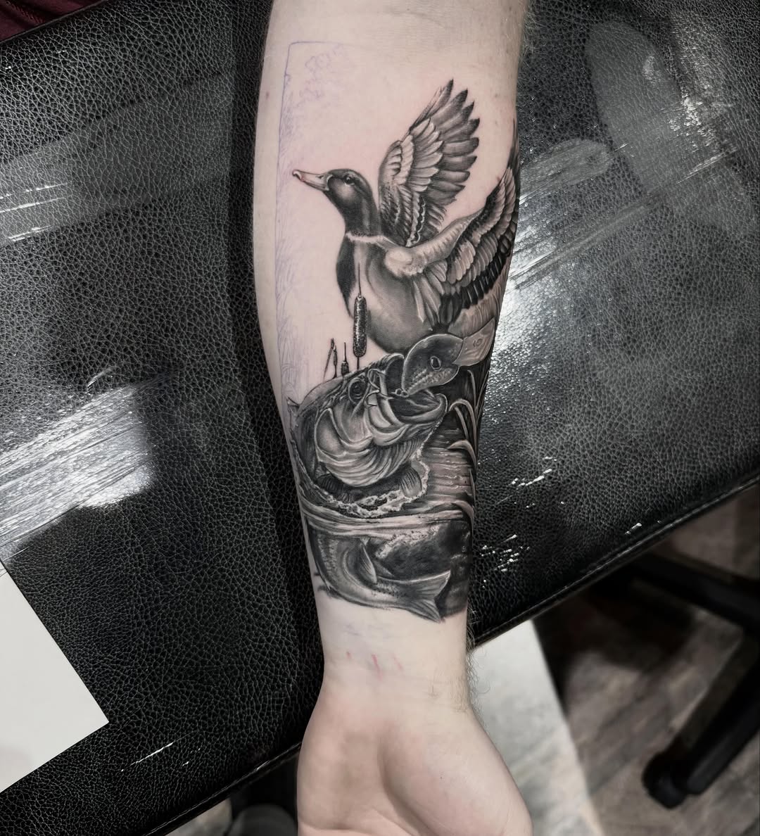Tattoo by @blakobtattoos โ realism, black_and_grey