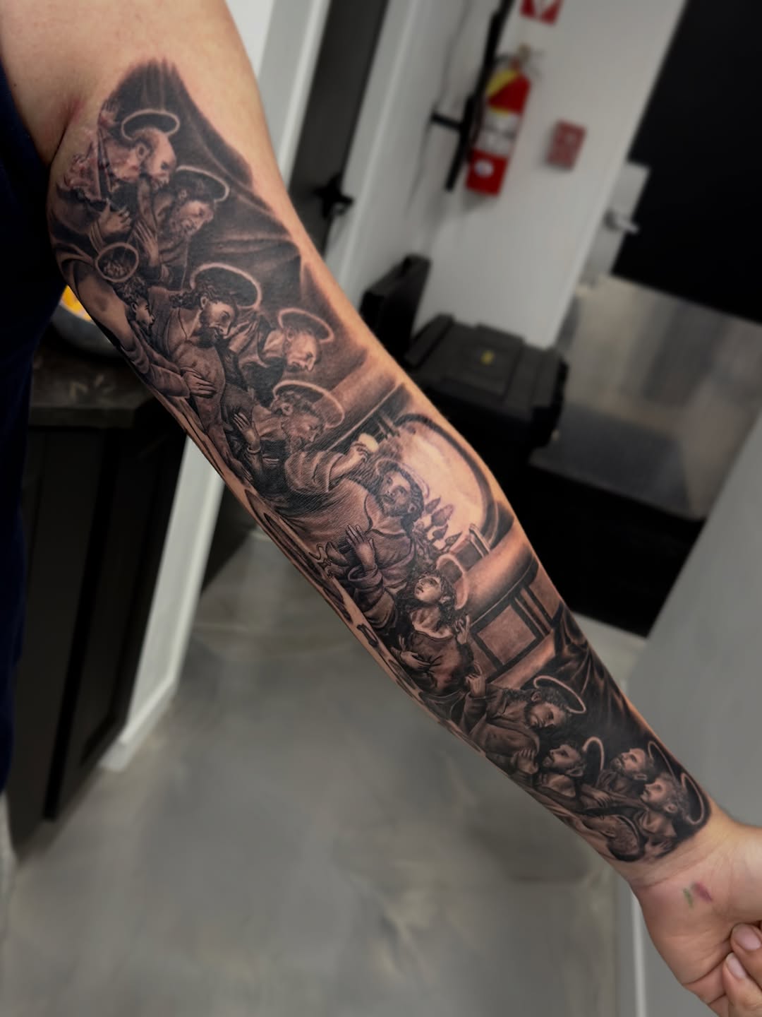 Tattoo by @bandoztattoos β realism, black_and_grey