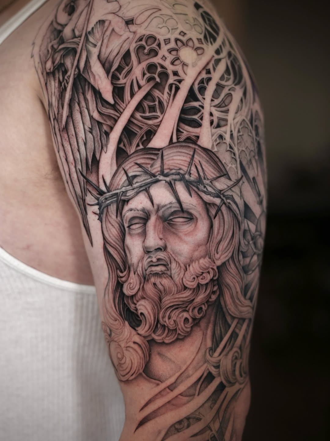 Tattoo by @stevefranciosa.tattoos — realism, black_and_grey