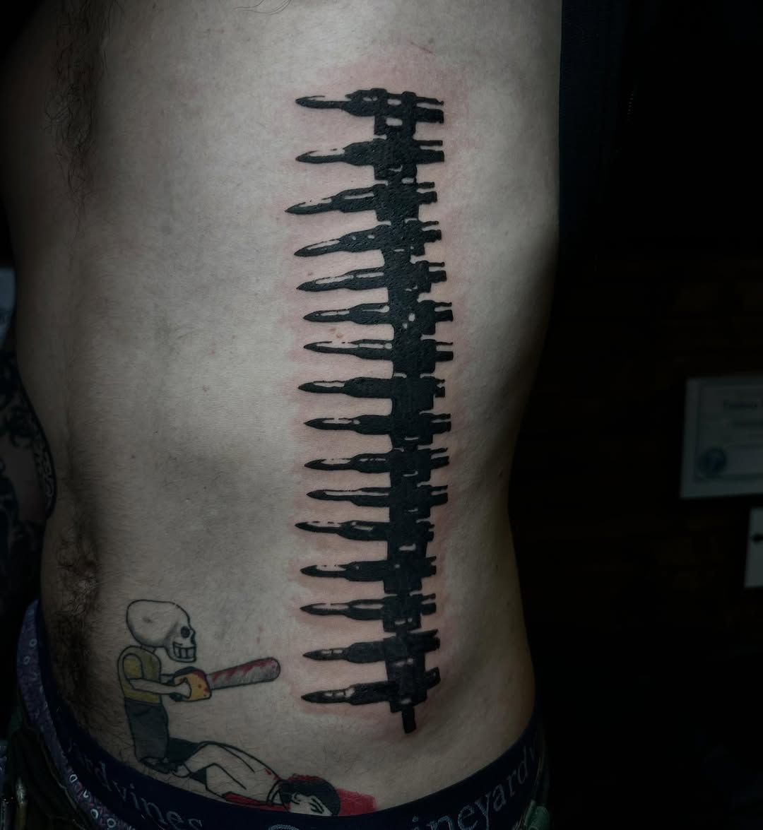 Tattoo by @thirteentatz — blackwork