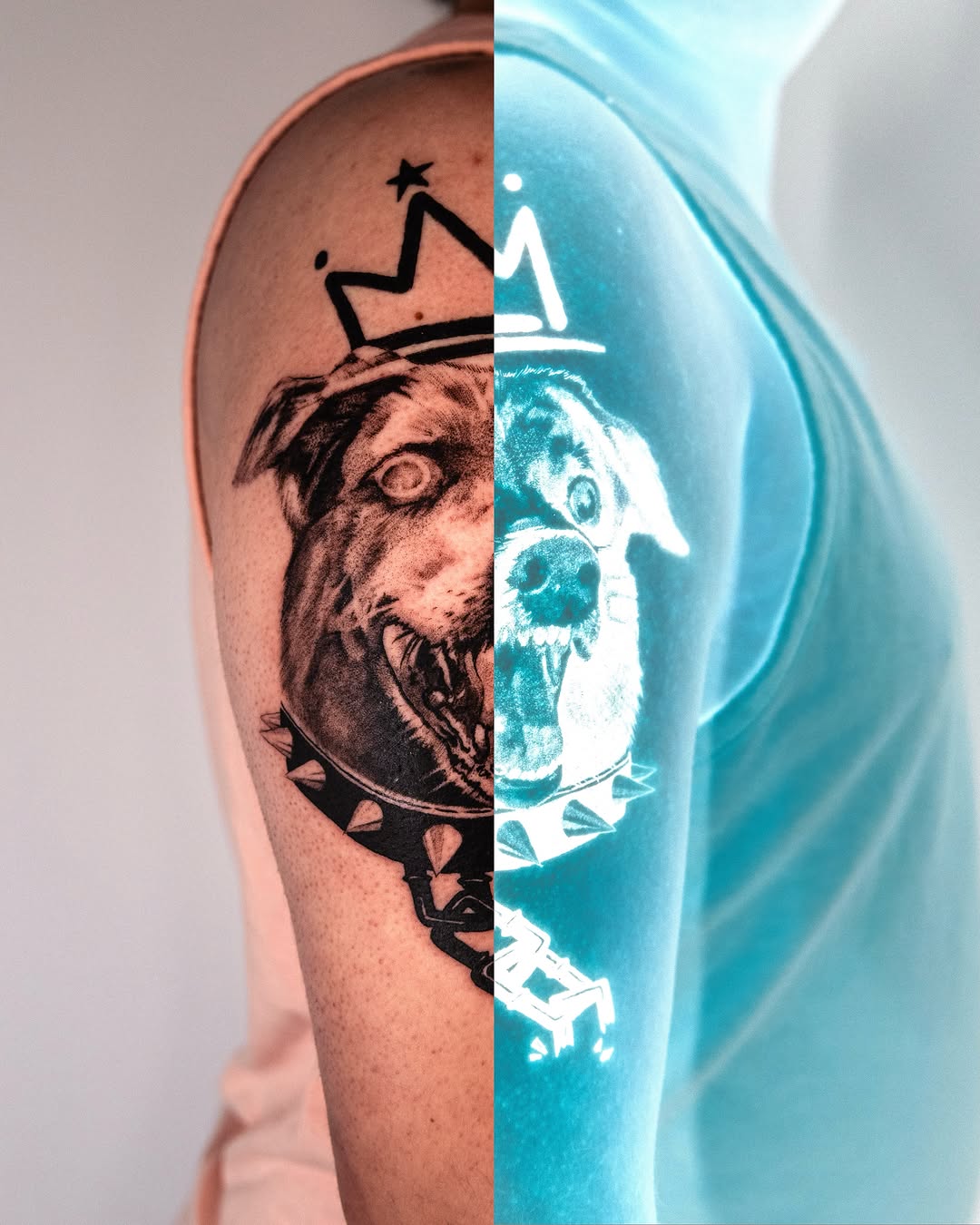 Tattoo by @mete.noir — blackwork, realism
