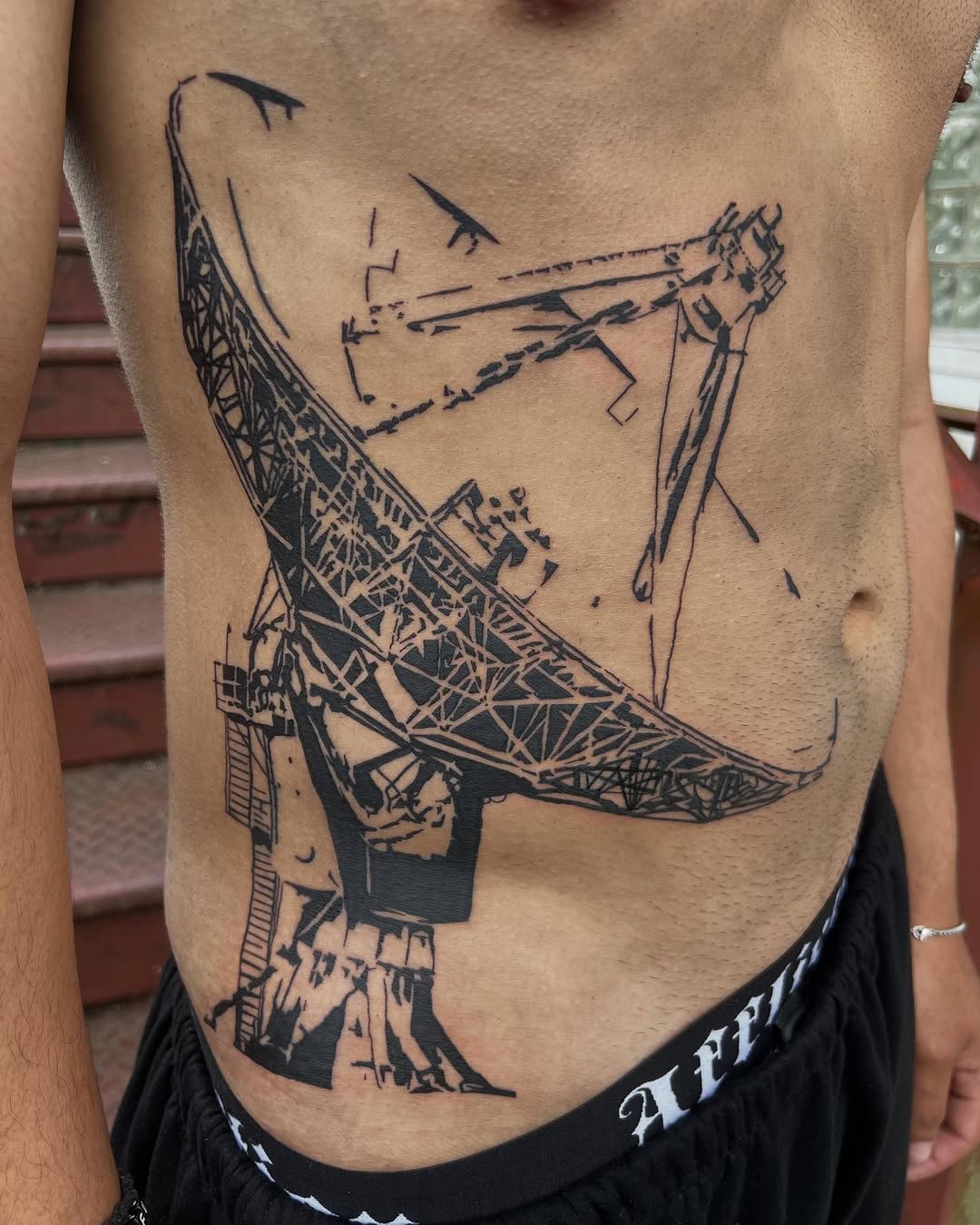 Tattoo by @ineedarocketlauncher — blackwork, illustrative