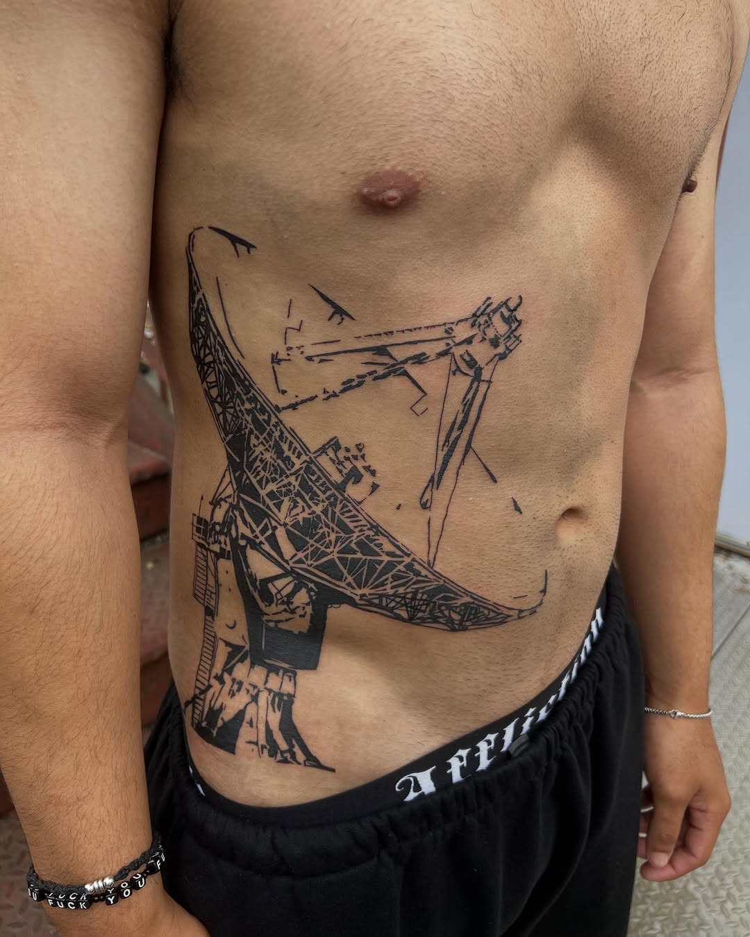 Tattoo by @ineedarocketlauncher — blackwork, illustrative