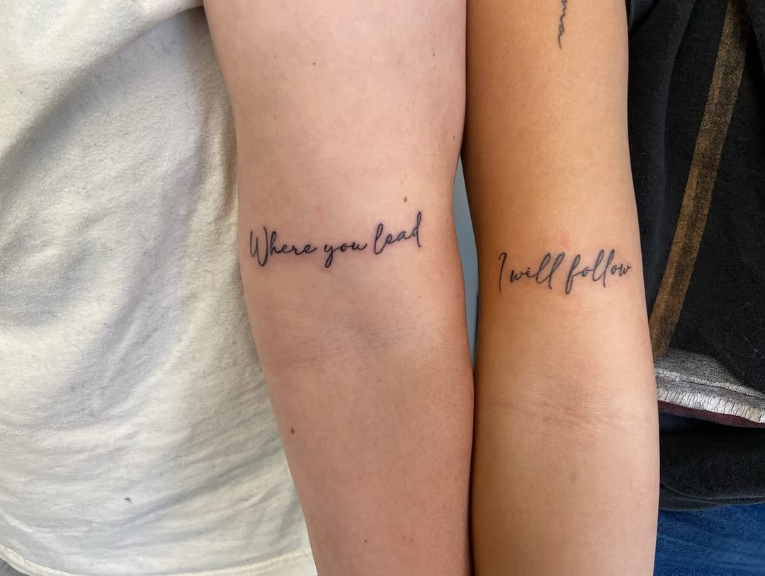 Tattoo by @1luv_tattoo — lettering_script, fine_line