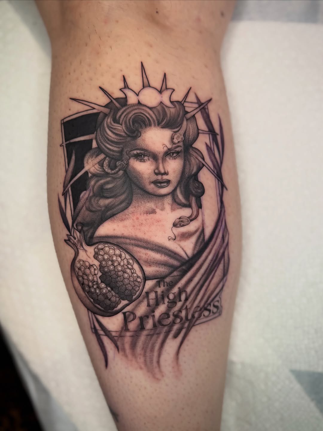 Tattoo by @virginiaswampwitch — black_and_grey, realism