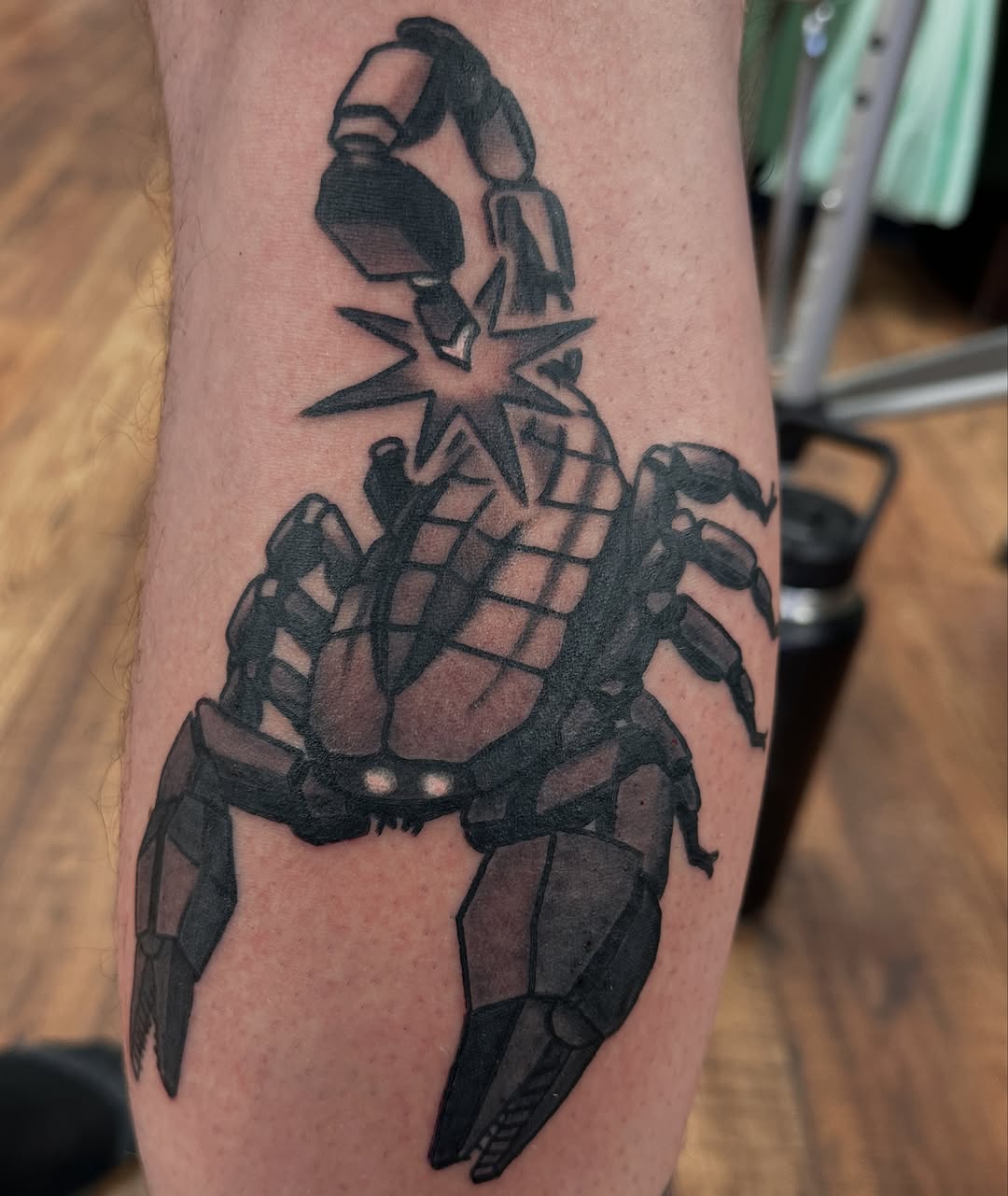 Tattoo by @kylesimmonstattoo — blackwork, geometric