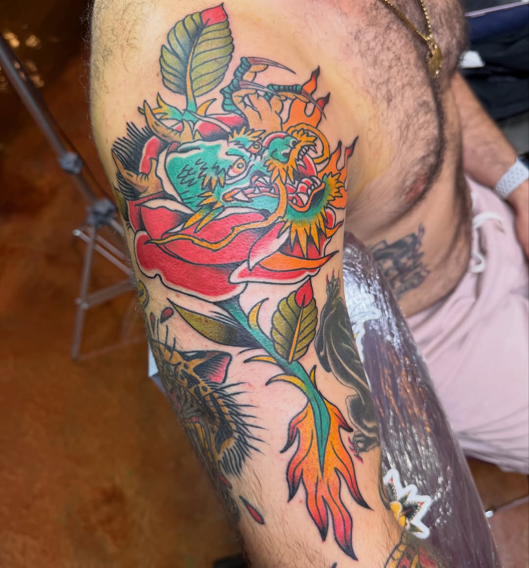 Tattoo by @ffititattoo — american_traditional, neo_traditional