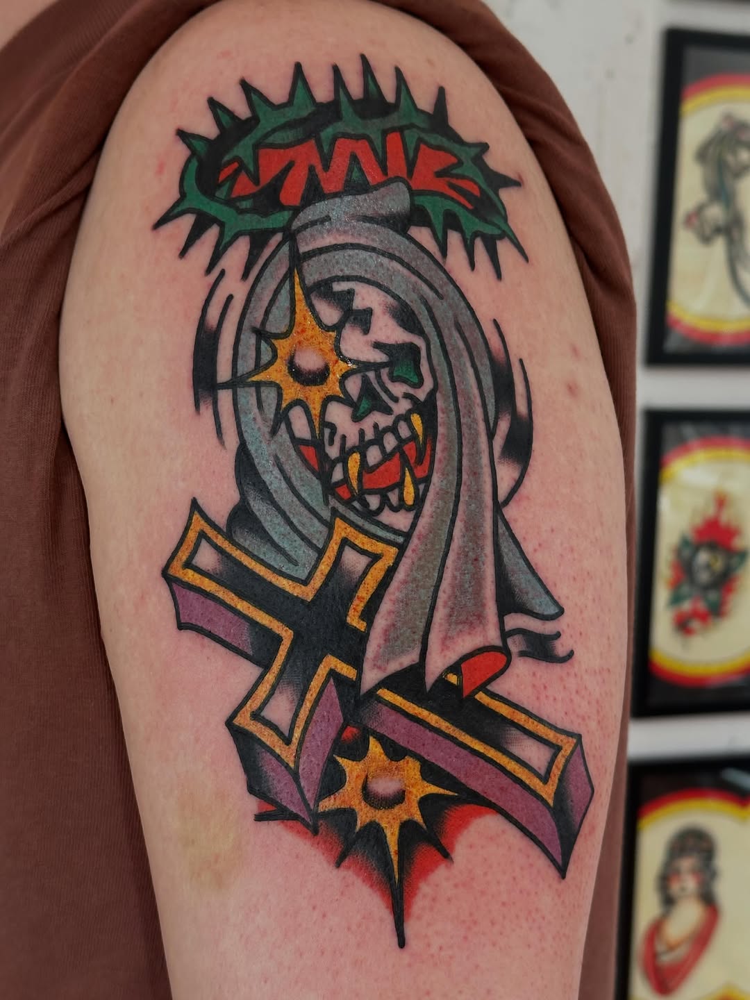 Tattoo by @stevieptattoo — american_traditional, illustrative