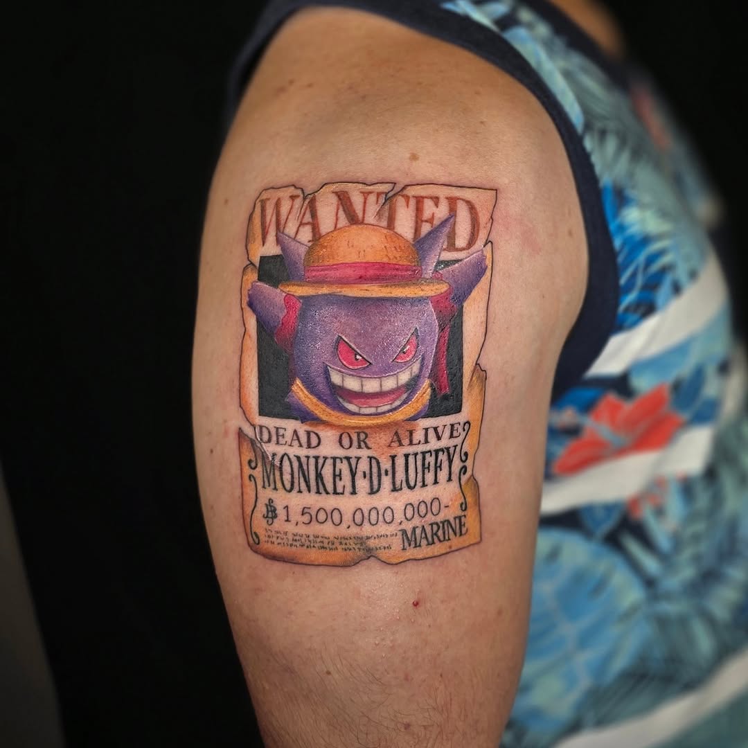 Tattoo by @tattoos_by_linda — anime, realism